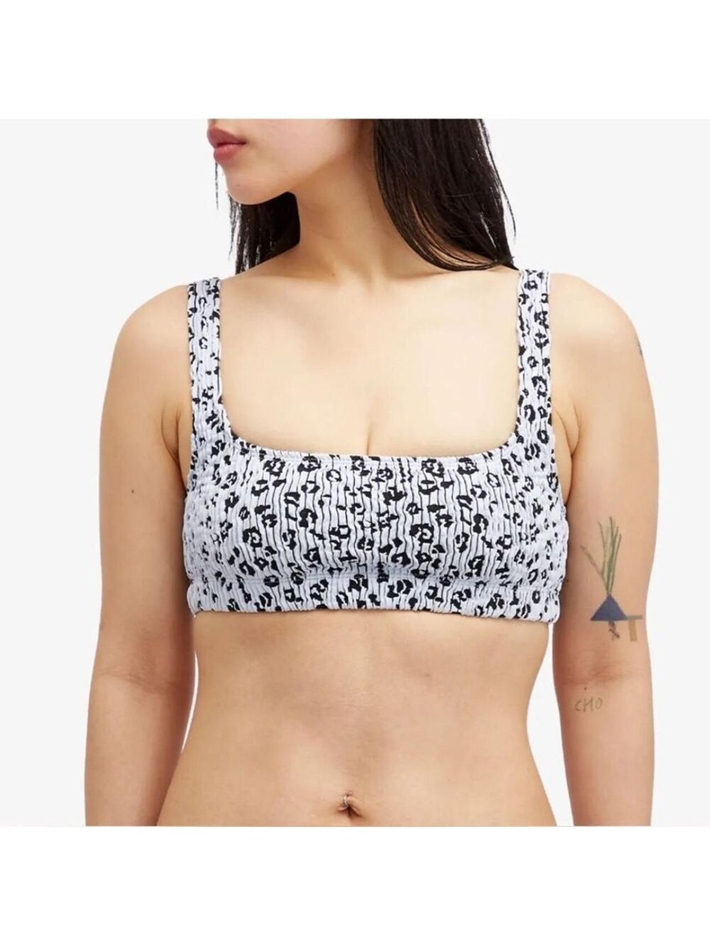 Good American NWT‎ Always Fits Leopard Scoop Bra - Size S/M - MSRP $69